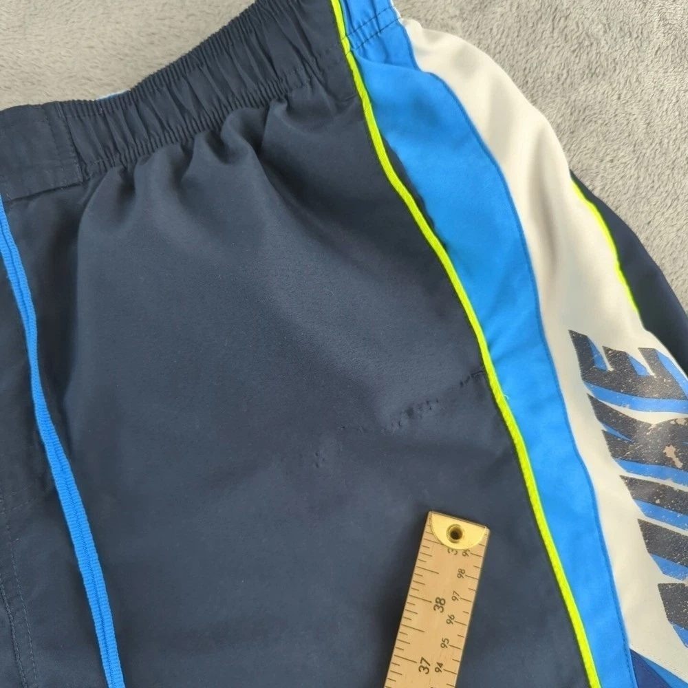 Nike Shorts Mens Extra Large Blue Board Shorts Swim Trunks Lined Athletic Denim - Picture 7 of 14